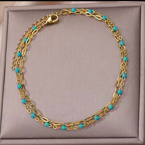 18k Gold plated stainless steel Ankle